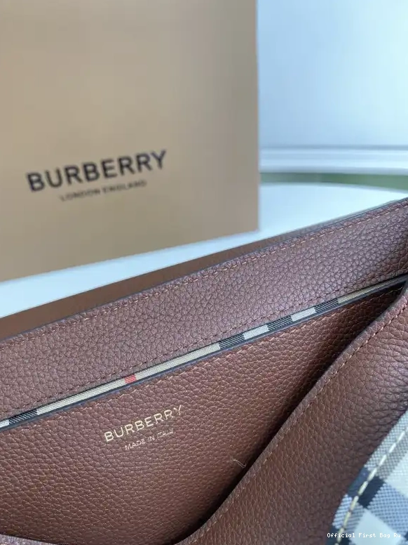 Official First Bag Ru Crossbody Bag-25-8.5-18cm Note BURBERRY 0522